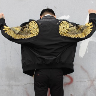 Jacket Pilot thêu hoạ tiết đôi cánh