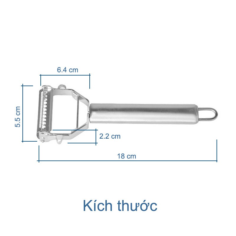 Dụng cụ bào gọt (nạo) củ quả đa năng bằng inox thép không gỉ t03