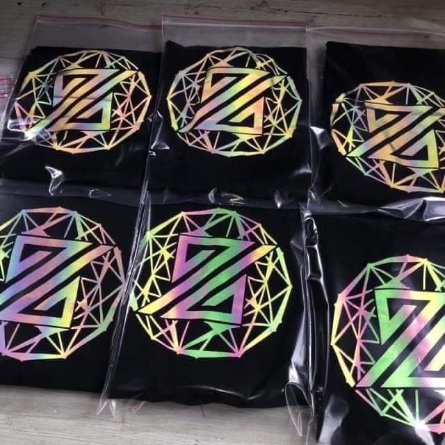 Áo Phản Quang Lưng Tam Giác Tròn PEONYB Unisex [FREESHIP]  Phông tay lỡ form rộng họa tiết cá tính nam nữ Ulzzang