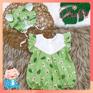 [Hàng Loại 1] Body quả bơ siêu xinh tặng kèm 1 mũ thỏ hình quả bơ /Body cho bé body thiết kế cho bé yêu