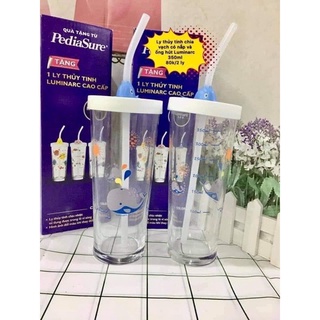 Ly thủy tinh chia vạch Luminarc 425ml(Quà tặng sữa)