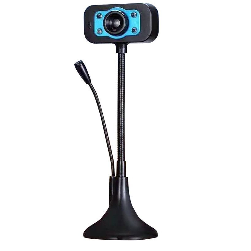 Webcam KM 720p HD hình ảnh và micro trên 1 đầu USB - tích hợp 4 đèn led trợ sáng (nhiều màu) | BigBuy360 - bigbuy360.vn