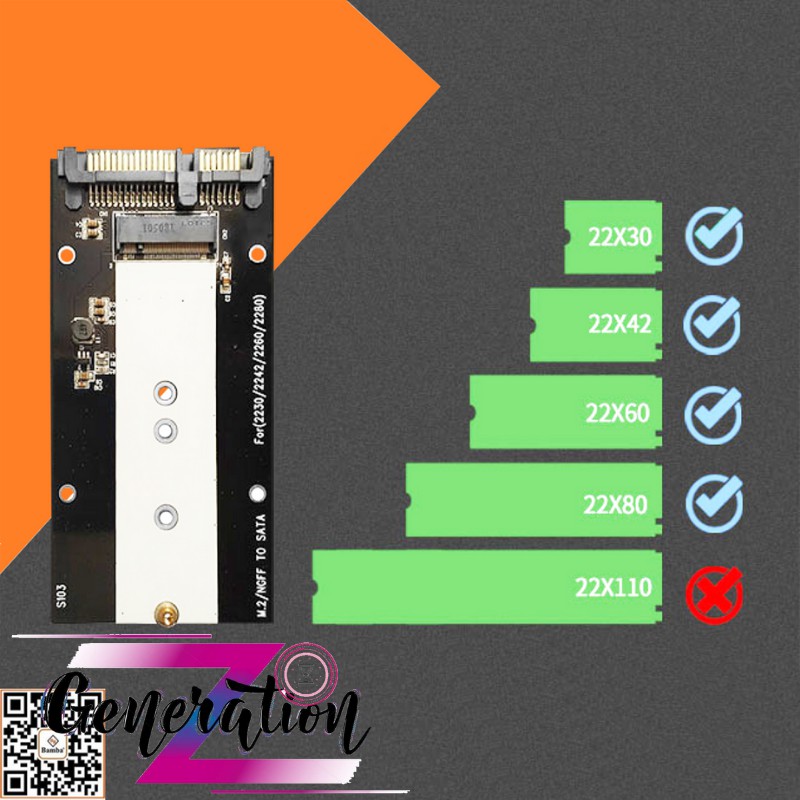 HỘP ĐỰNG Ổ CỨNG SSD M2(NGFF) RA SATA - BOX SSD M2(NGFF) RA SATA 3 BAMBA B3 - VỎ NHÔM