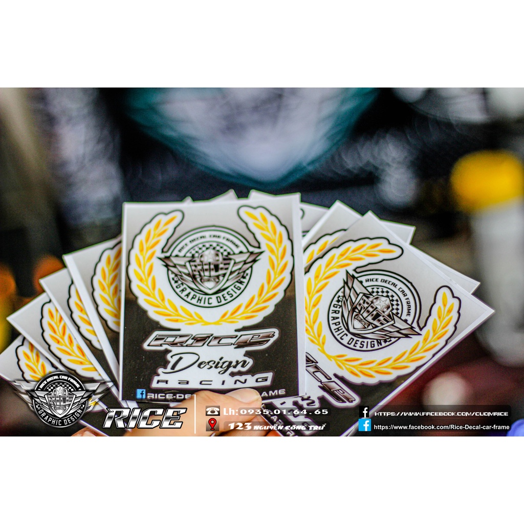 Tem Rice Dán Dè Mẫu Mới Cho Màu Sơn Trắng Bạc