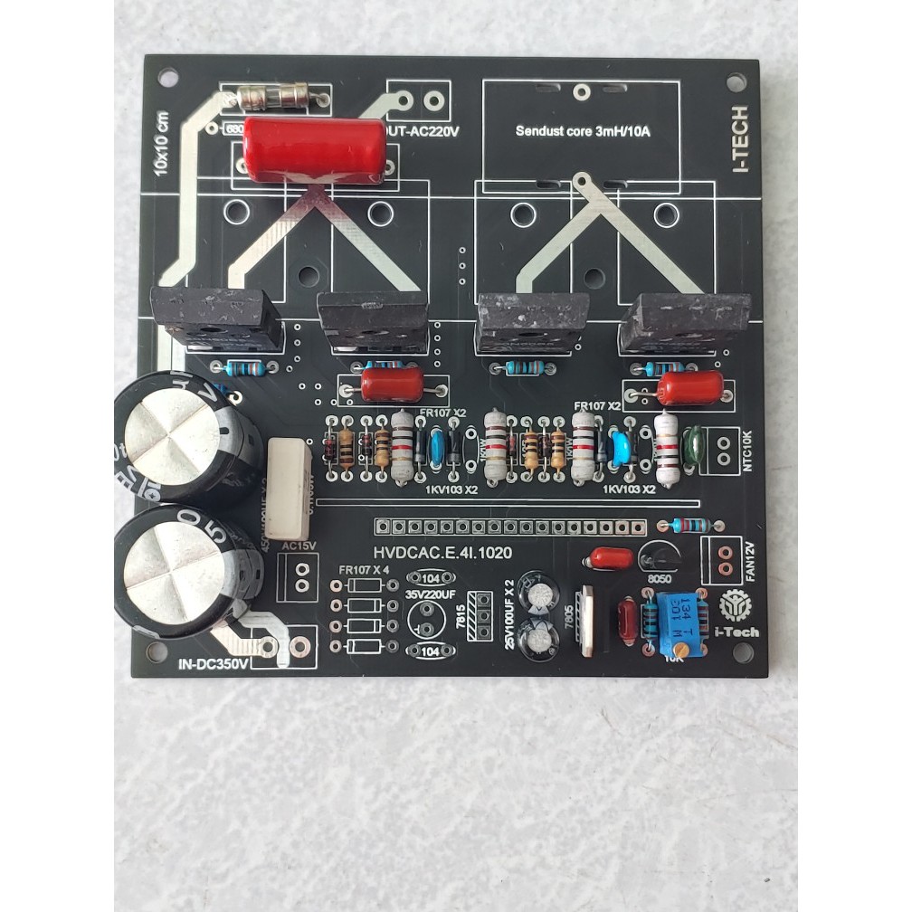 DIY bo mạch kích điện 350VDC - 220VAC sóng sin chuẩn dùng IGBT hoặc MosFet