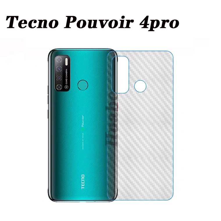 Phim Dán Phía Sau Chất Liệu Sợi carbon Cho Tecno Pova 3 Pova neo 2 6 / 6air spark 6 go camon 19 neo 6pro 4 / pouvoir 4pro Camoir 17P 16