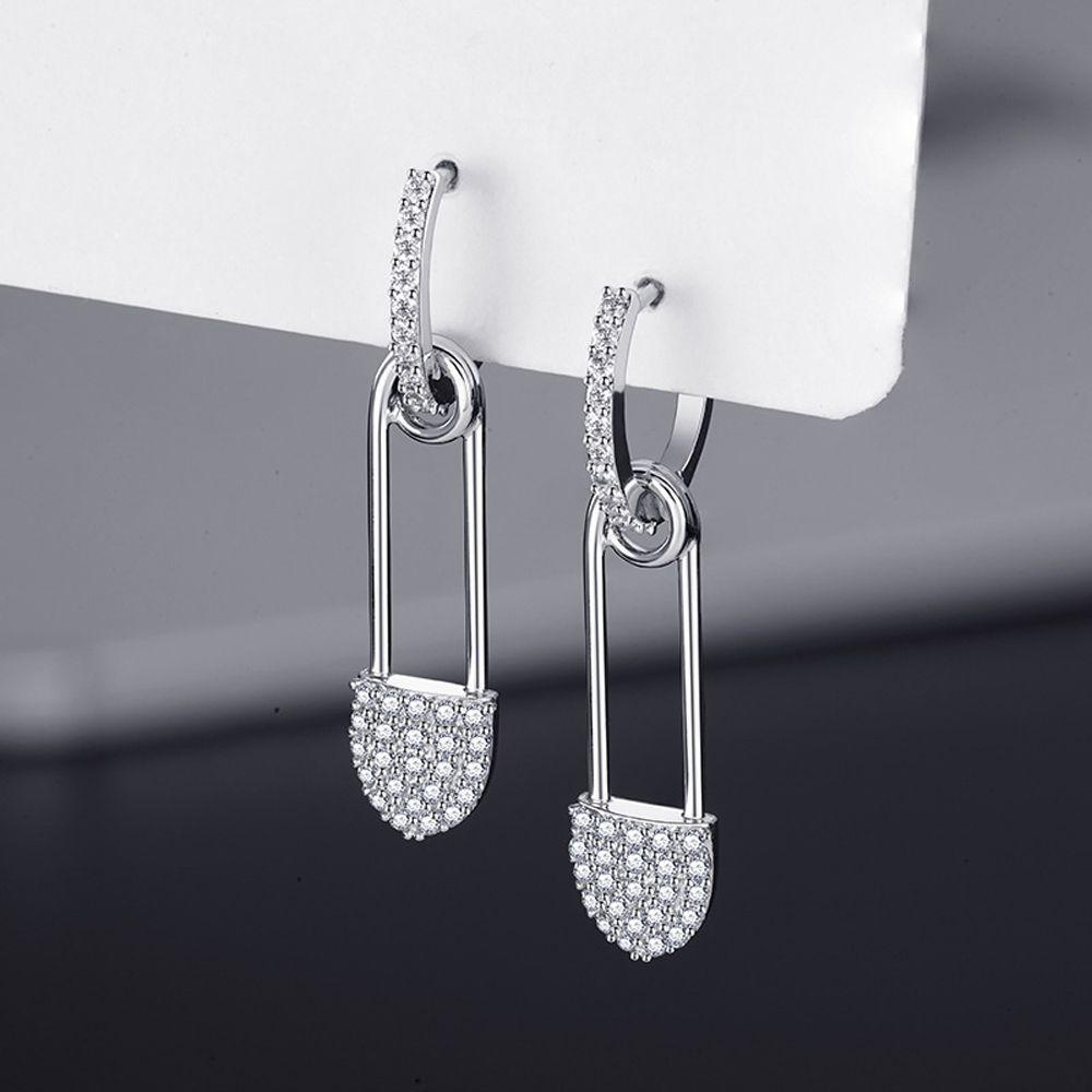 QQMALL Bông Tai Kim Loại Mini Đơn Giản Độc Đáo Cho Nữ