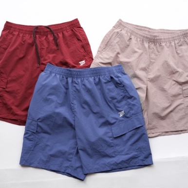 Quần short túi hộp cargo vải gió có lót lưới cạp chun dây rút Unisex - TJO Việt Nam