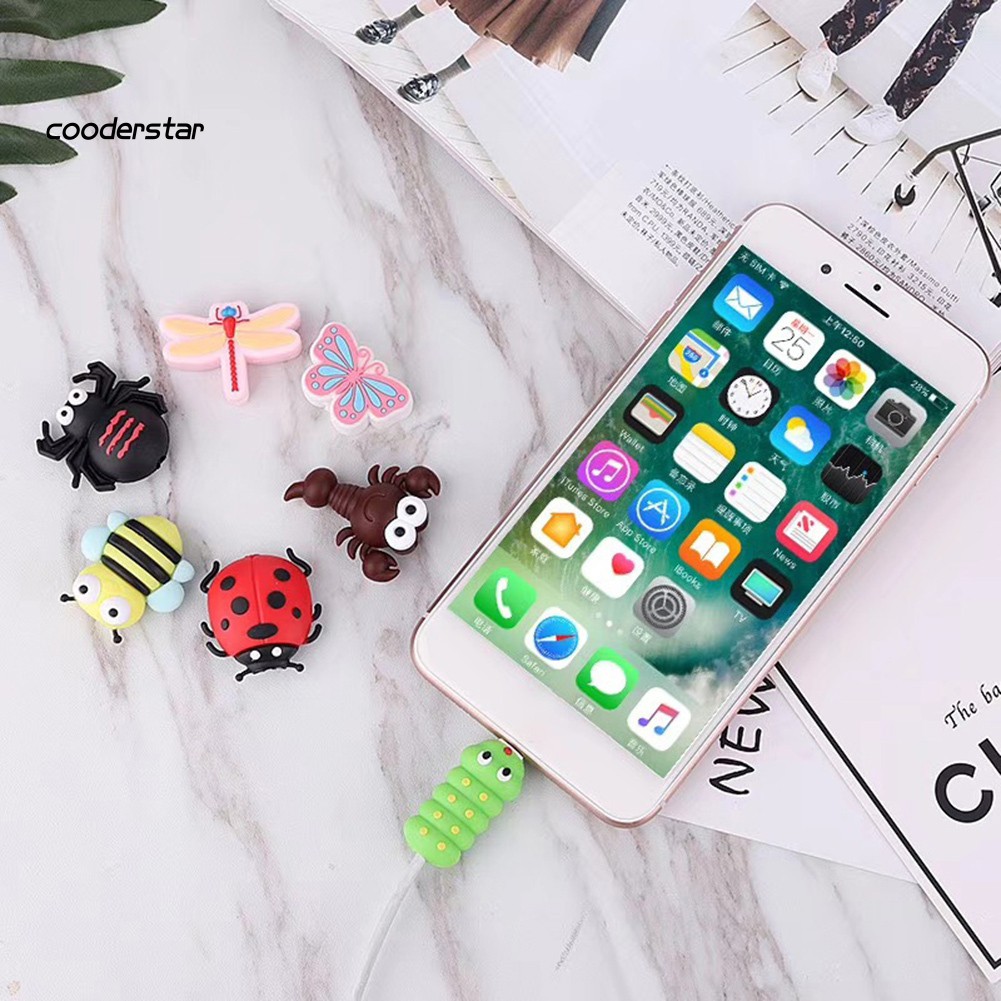 Dụng cụ bảo vệ đầu dây cáp sạc hình động vật đáng yêu