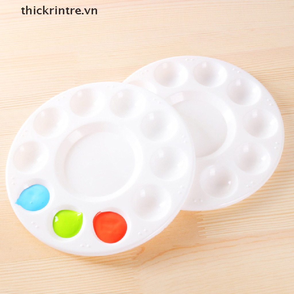 Bảng Pha Màu Nước 10 Ngăn Bằng Nhựa