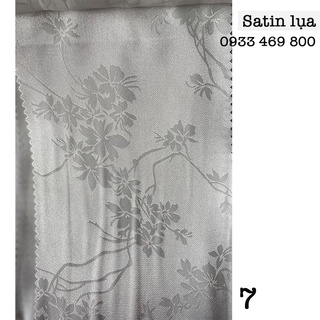 Vải may áo dài satin lụa hoa văn đẹp mềm mịn