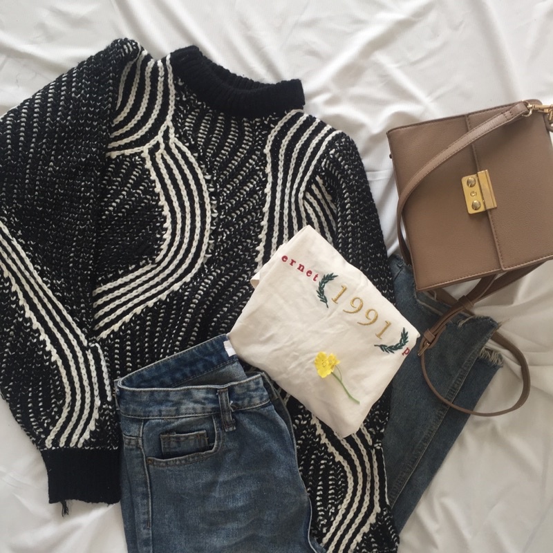 ÁO LEN HOẠ TIẾT KOREA