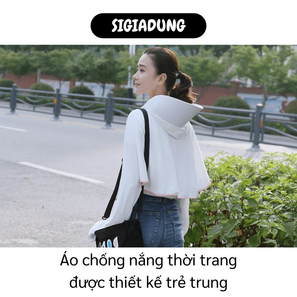 [SGD] Áo Khoác Nữ - Áo Chống Nắng Croptop Thời Trang Nữ Có Mũ Và Che Mặt Tiện Dụng 9332