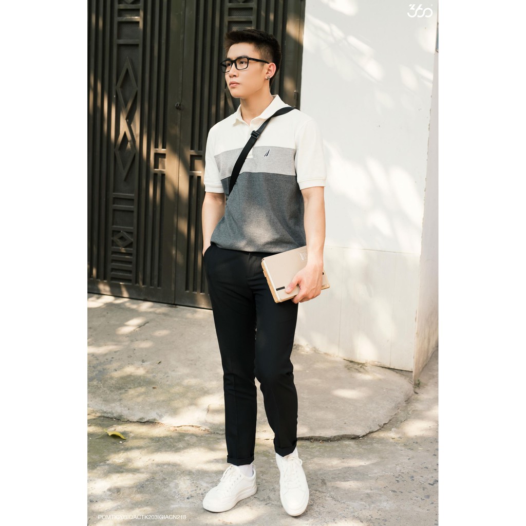 Áo polo nam local brand 360 BOUTIQUE chất liệu cao cấp - POMTK203 | BigBuy360 - bigbuy360.vn