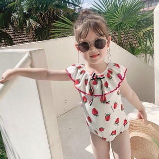 [ RẺ VÔ ĐỊCH] FREESHIP Bikini cho bé gái, đồ bơi cho bé gái họa tiết sọc cam đẹp cho bé từ 8-18 kg