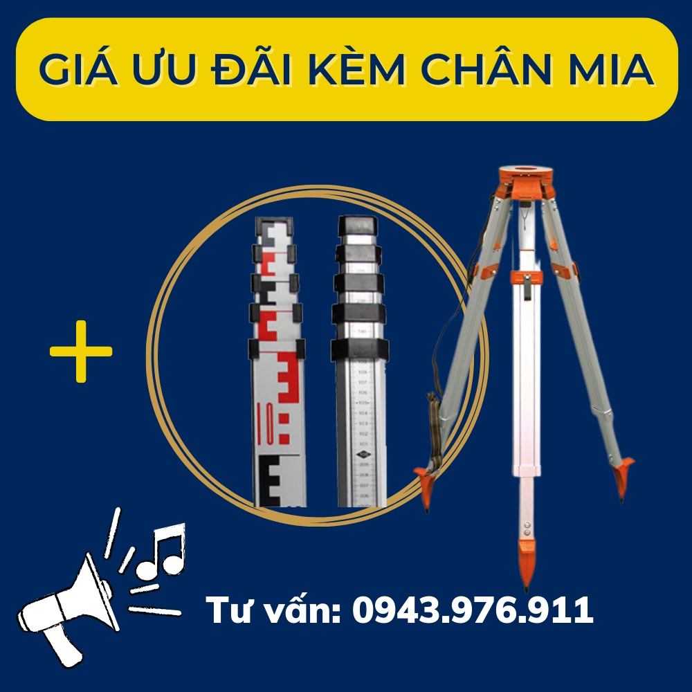 Combo Chân + Mia [ Máy thủy bình]