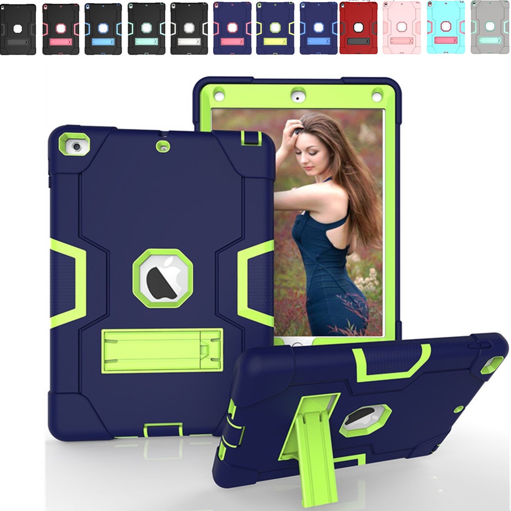 Ốp Máy Tính Bảng Chống Sốc Có Chân Đế Cho iPad 2 / 3 / 4 iPad 9.7 2017 / 2018 iPad 10.2 (7th Gen) iPad Pro 10.5