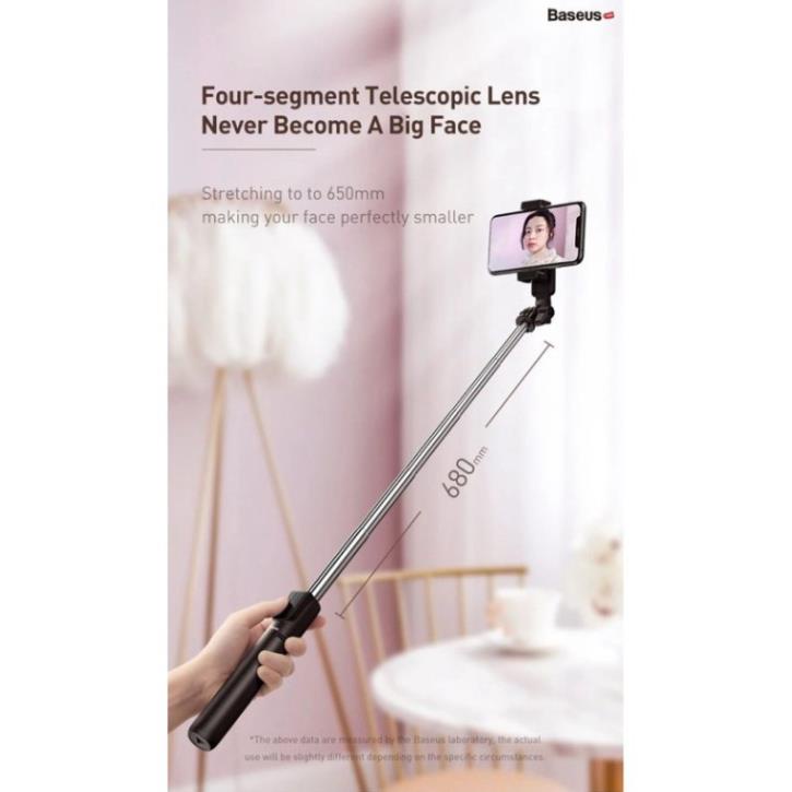 CHÍNH HÃNG Gậy tự sướng không dây tích hợp Tripod chân xếp gọn Baseus Lovely Bluetooth Bracket Selfie Stick Gen 2