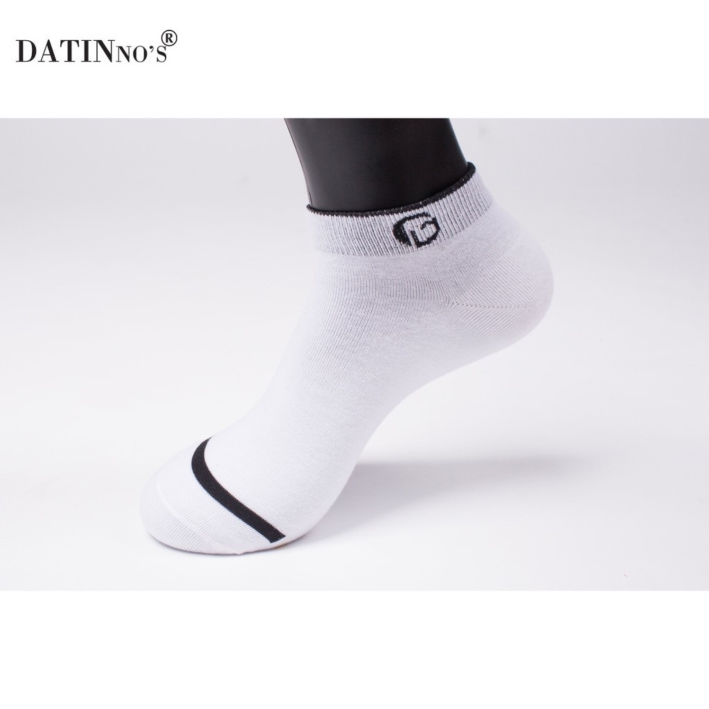 Vớ Nam Cổ Ngắn Cao Cấp, Chất Liệu Cotton - Đen Xám Trắng