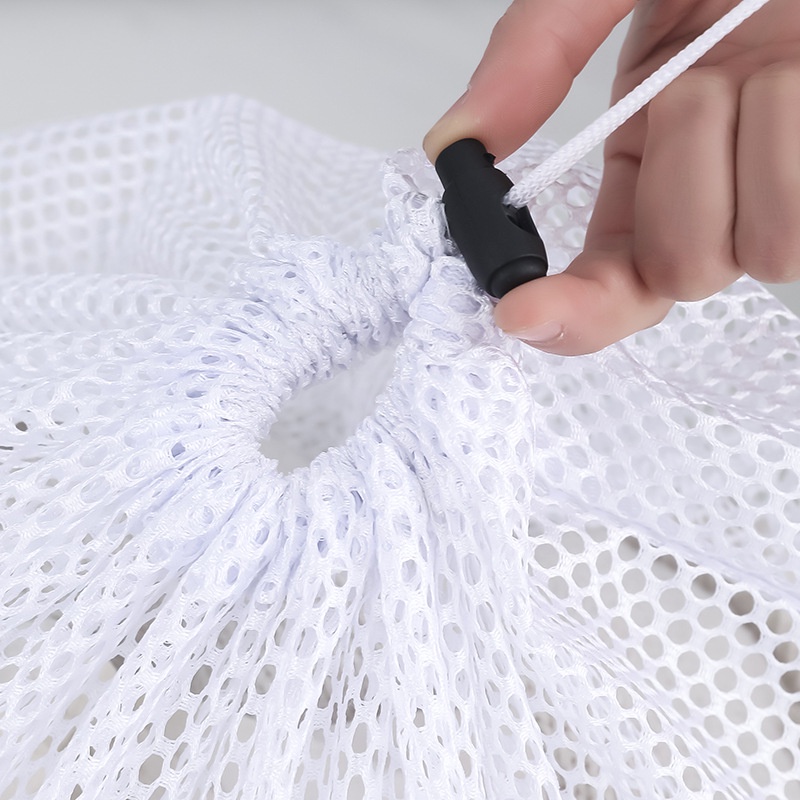 Túi Lưới Polyester Dây Rút Giặt Quần Áo Chống Gió Tiện Dụng