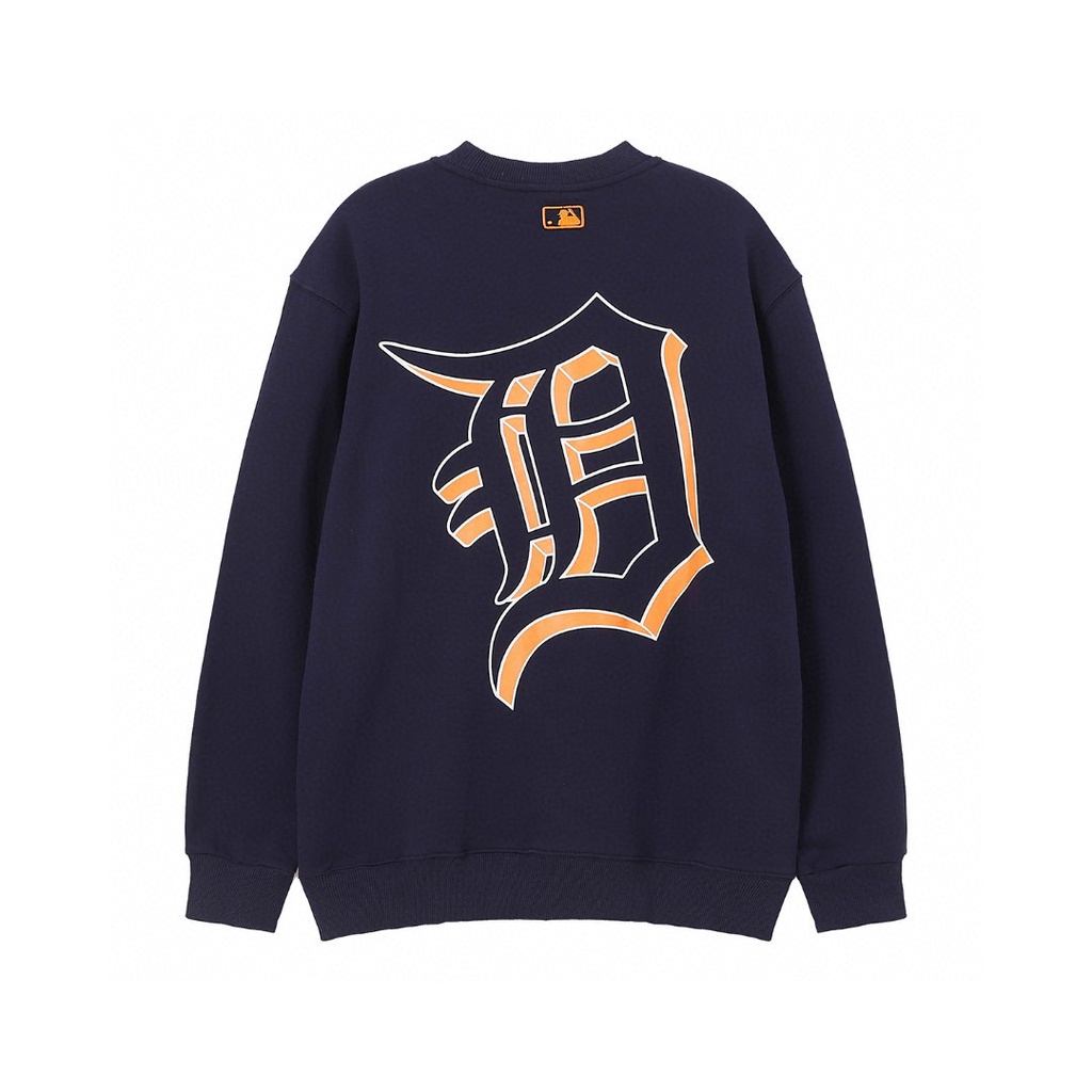 ❤❀  ❤ Mlb Áo Nỉ Dài Tay Cổ Tròn Thêu Họa Tiết Thời Trang Cho Nam Nữ