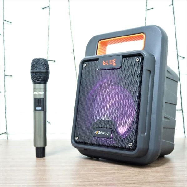 Loa kéo mini SANSUI SA106 chính hãng âm thanh cực hay tặng kèm 1 micro không dây BH 6 tháng
