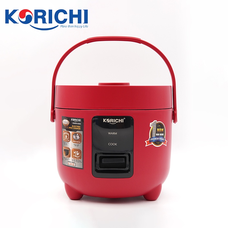 Nồi cơm điện Korichi - KRC-1810 - 1L, 400w - Bảo hành 1 năm (hai màu xanh đỏ)