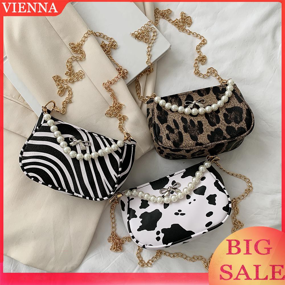 Fashion Women Pattern Print PU Shoulder Crossbody Bag Casual Small Handbag