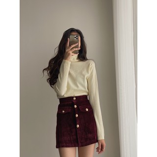chân váy nhung đỏ 2296