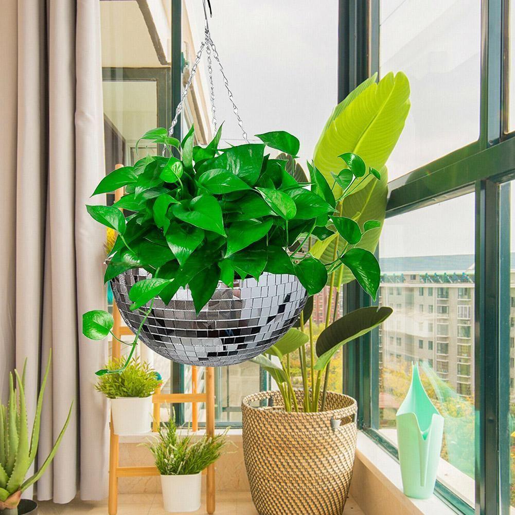 Dây Xích Kim Loại Tráng Gương 10 / 15 / 20 / 25cm Hình Quả Địa Cầu Trang Trí Trong Nhà / Ngoài Trời