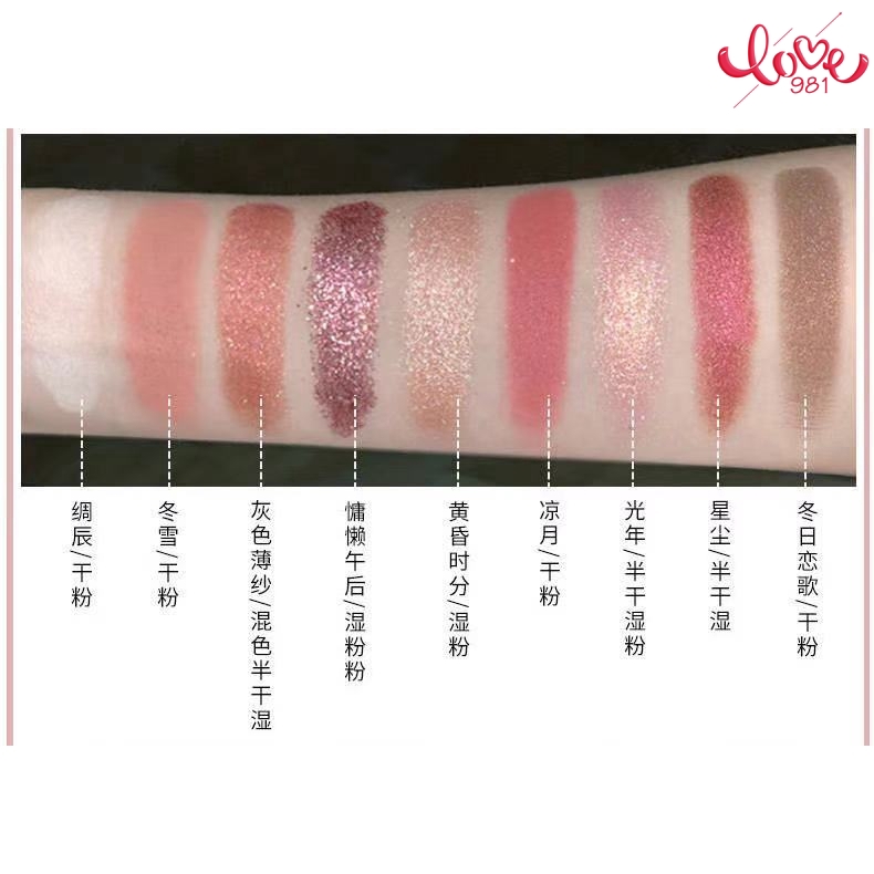 [Hàng mới về] Bảng Phấn Mắt Ánh Ngọc Trai Phân Cực Lấp Lánh Lâu Trôi Độc Đáo