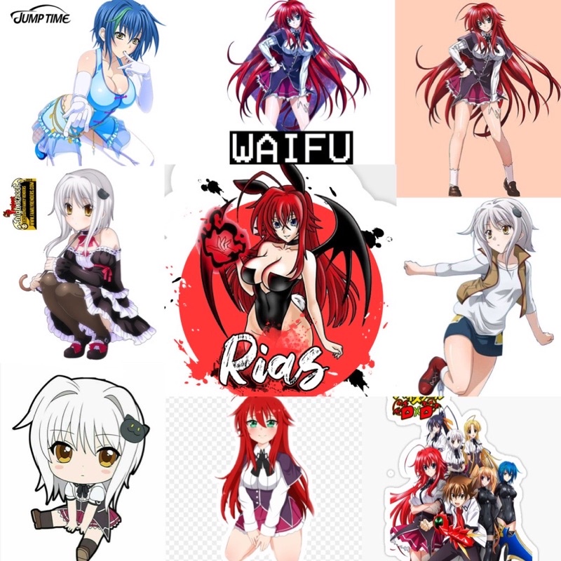 Ảnh Sticker hight school dxd 30-60 ảnh dán ép lụa khác nhau