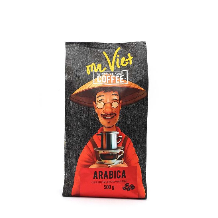 Cà phê Arabica Mr Viet 500g- cafe hạt đã rang . Date 10/2022