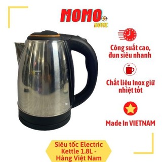 Ấm siêu tốc , bình đun inox Electric Kettle dung tích 1.8 lít