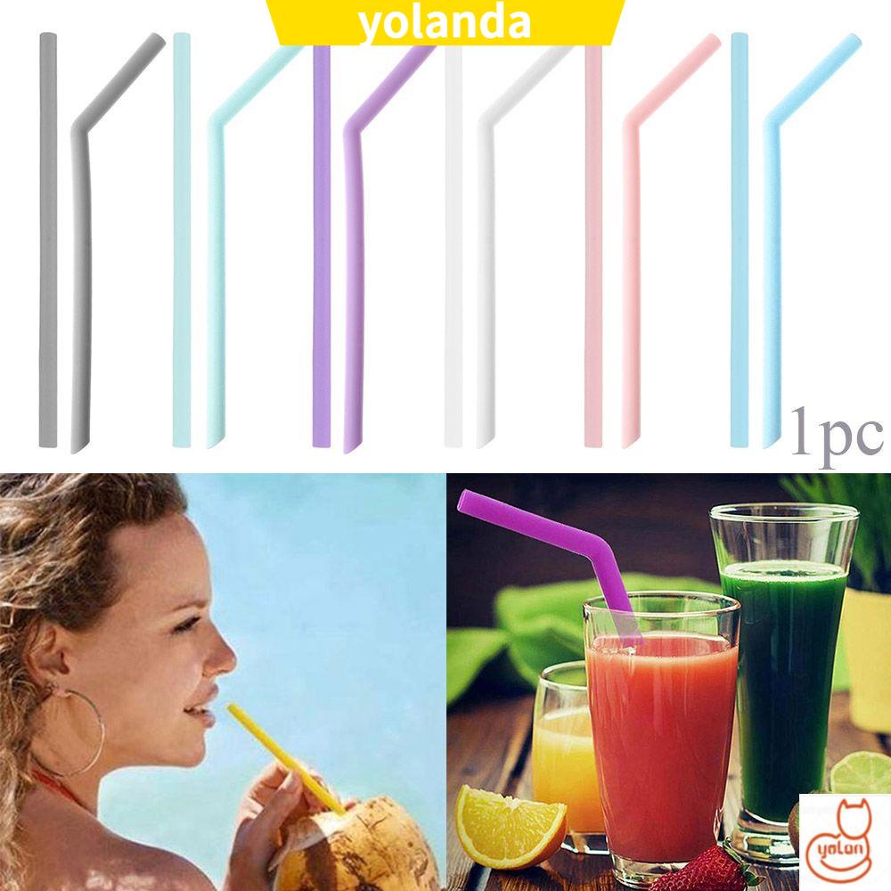 Ống hút silicon nhiều màu sắc tùy chọn thân thiện với môi trường có thể tái sử dụng