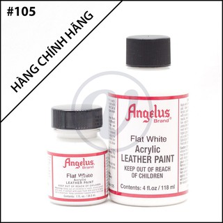 [CHÍNH HÃNG - KHÔNG CHIẾT] Flat White 105 - Màu ANGELUS Leather Paint Standard vẽ trên da, vải, custom giày