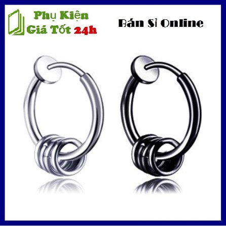 Bông Tai - khuyên tai kẹp tròn 4 vòng nhỏ