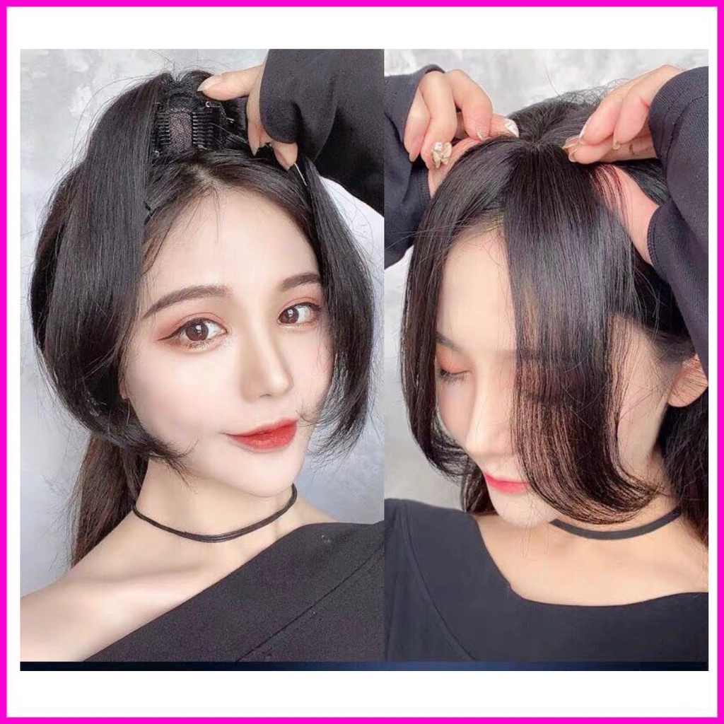 Tóc mái 3D giả loại không mái dài như tóc thật hàng cao cấp