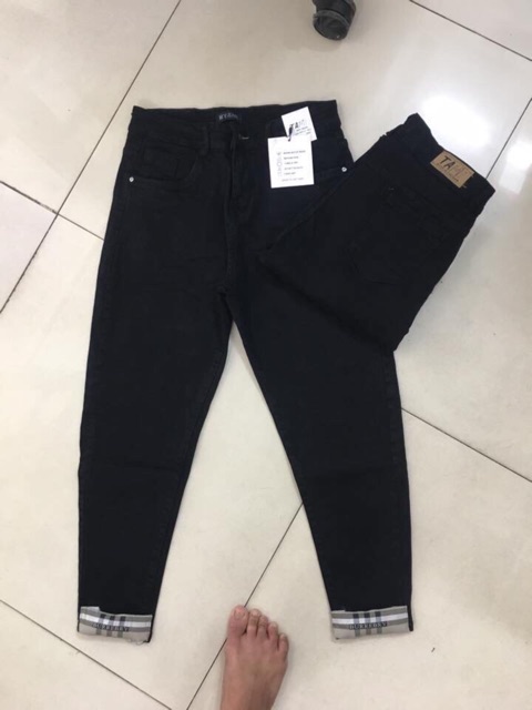 Quần jean baggy đen bigsize 42-95kg vải co giãn 4 chiều | BigBuy360 - bigbuy360.vn