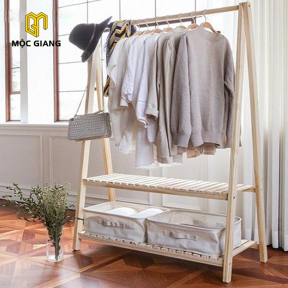 Giá Treo Quần Áo Hình Chữ A 2 Tầng - Size XL, size Siêu Lớn Khổng Lồ - Kệ Treo Quần Áo Kiểu Hàn Quốc