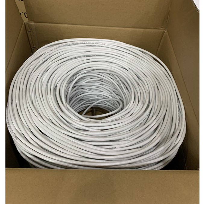 Dây Mạng Lan Cat6 Màu Trắng 8 Sợi Hợp Kim, Dây Mạng Lan Bán Lẻ