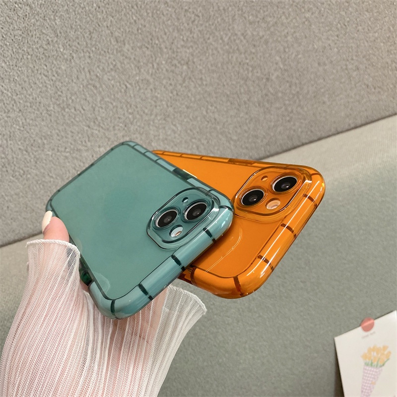 Ốp Điện Thoại Silicone Mềm Trong Suốt Chống Sốc Màu Dạ Quang Cho iPhone 13 11 12 Pro Max 13Pro 11