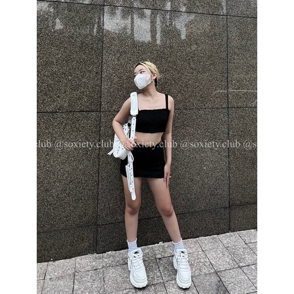 [HÌNH THẬT] Set hai dây nhún + chân váy hot hit trẻ trung quyến rũ phù hợp mùa hè  S03