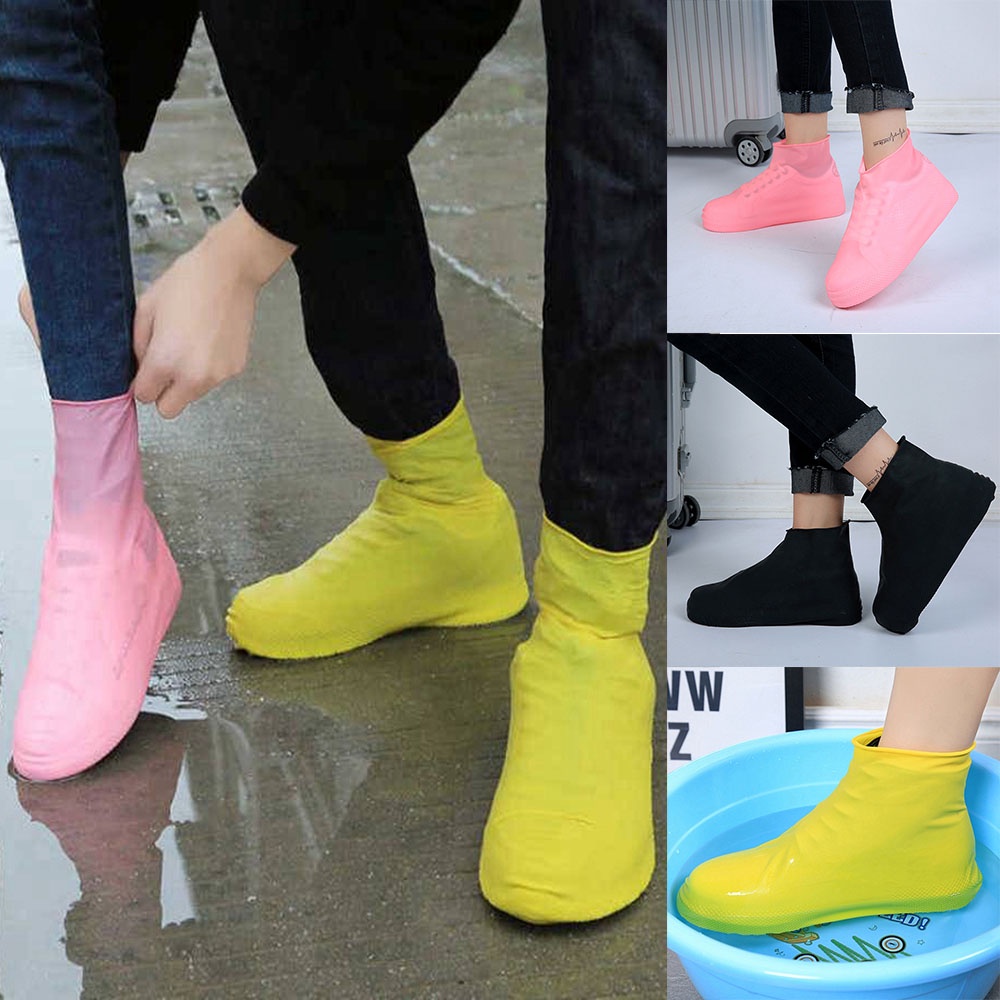 Vỏ Bọc Giày Đi Mưa Bằng Latex Dày Chống Trượt Không Thấm Nước