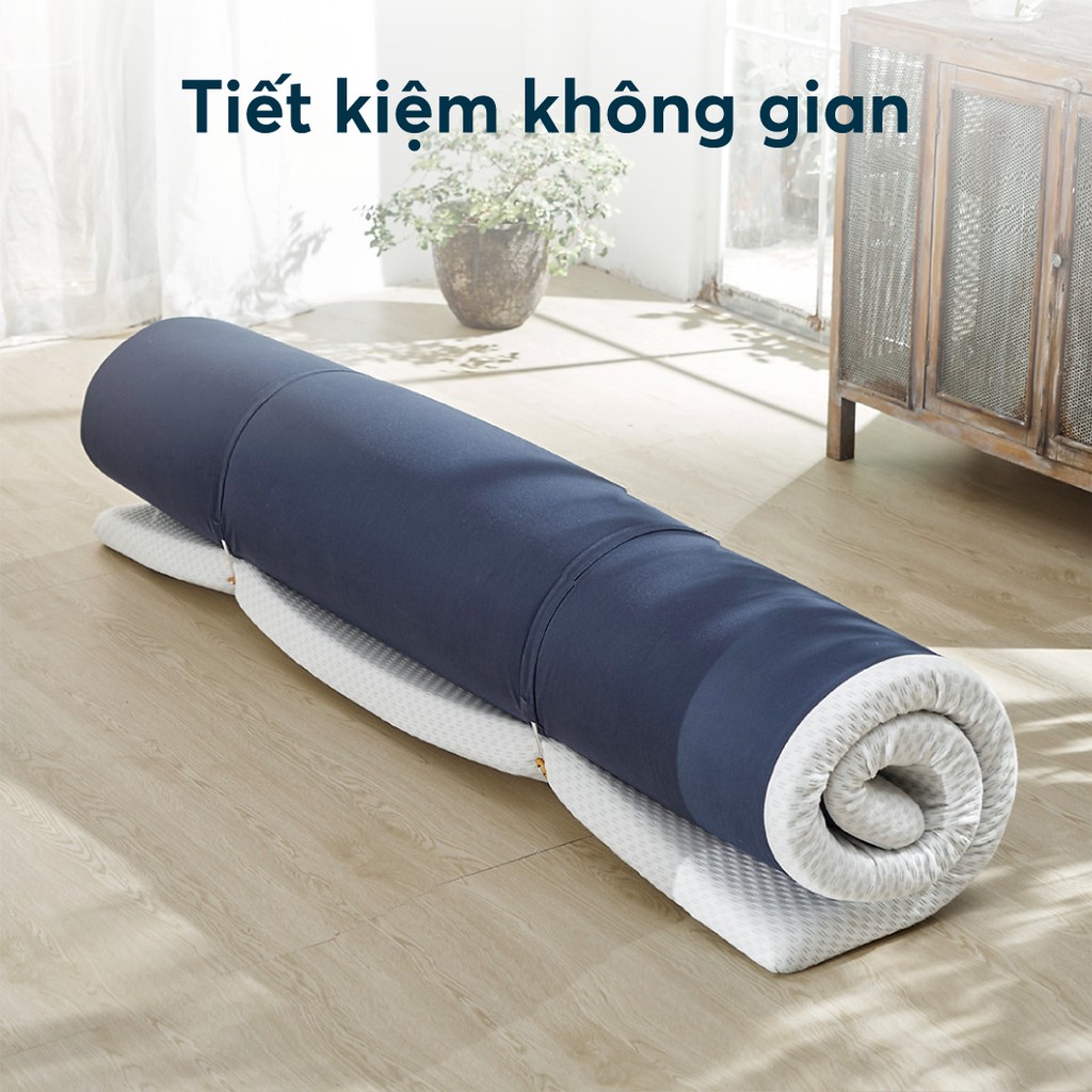 Nệm Cuộn Trải Sàn (Foam Topper) Ru9 Gọn Nhẹ Dễ Chịu, Thoải Mái Mọi Nơi, 6 Kích Thước