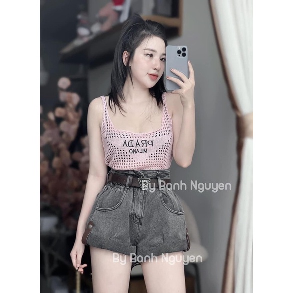 Áo Len Lỗ Tank Top P r a..da cực hot