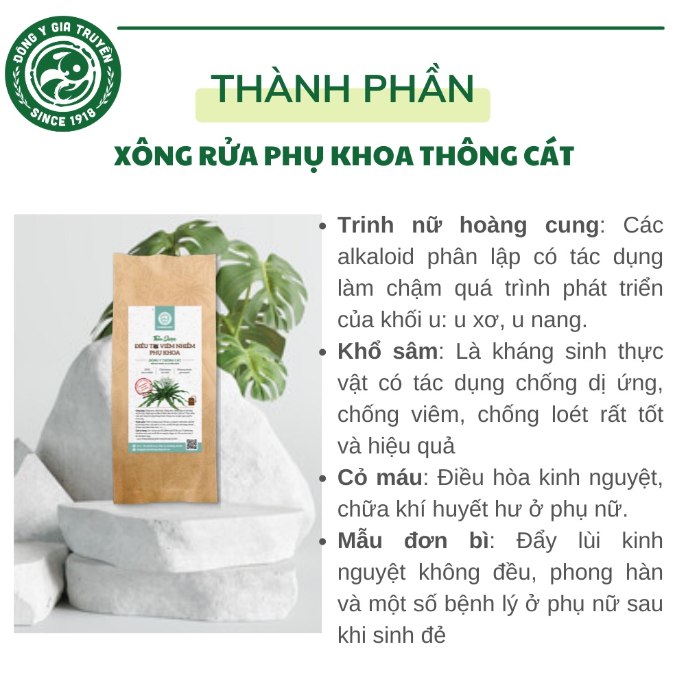 Combo phụ nữ Đông y Thông Cát-Điều hòa kinh nguyệt,hết bệnh phụ khoa,ngừa ung thư, bảo vệ cơ thể hoàn hảo từ thiên nhiên