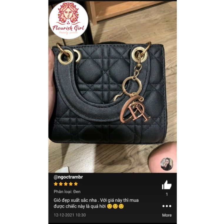 Túi xách đeo chéo đi chơi loại 4 ô da lì size 18, túi xách nữ vuông đựng vừa điện thoại T001