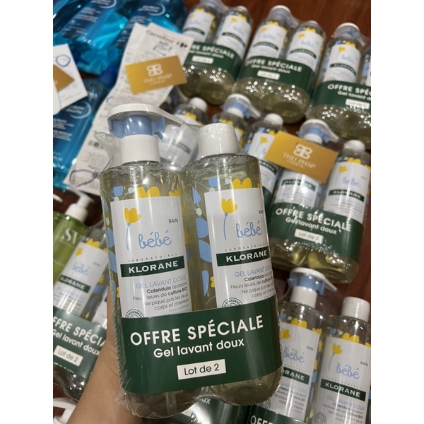 Sữa tắm gội Klorane 500ml Pháp