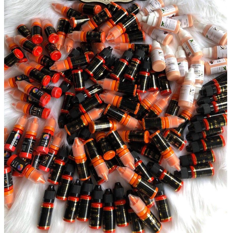 Mực Phun Thiên Kim chính hãng 10ml - Mực phun xăm môi mày Bám màu - Lên màu chuẩn tông cho xăm thẩm mỹ và điêu khắc